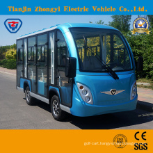 High Quality 11 Seats Electric Enclosed Sightseeing Bus with Ce Certificate